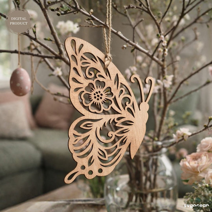 Spring Butterfly Ornaments SVG Bundle - Svg Ocean