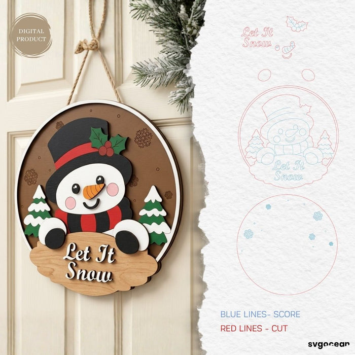 Christmas Welcome Door Signs SVG Bundle