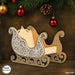 3D Santa Sleigh Laser Cut - Svg ocean