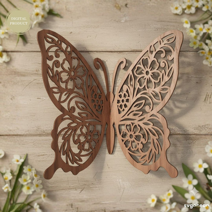 3D Floral Butterflies SVG Bundle - Svg Ocean