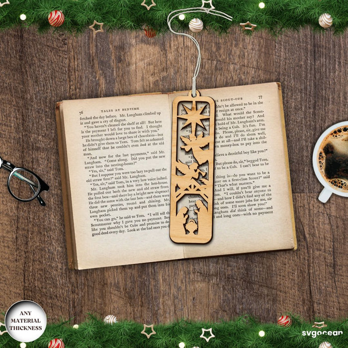 Nativity Bookmarks Laser Cut Bundle - Svg Ocean