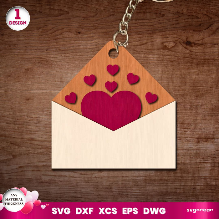 Valentine's Day Keychains Laser Cut - Svg Ocean