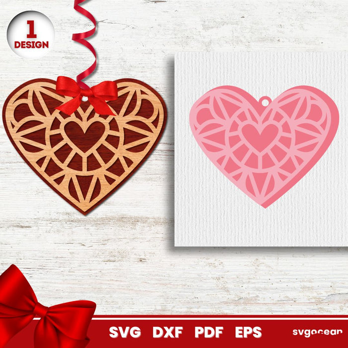 Valentine’s Day Heart Gift Tags - SVG Ocean