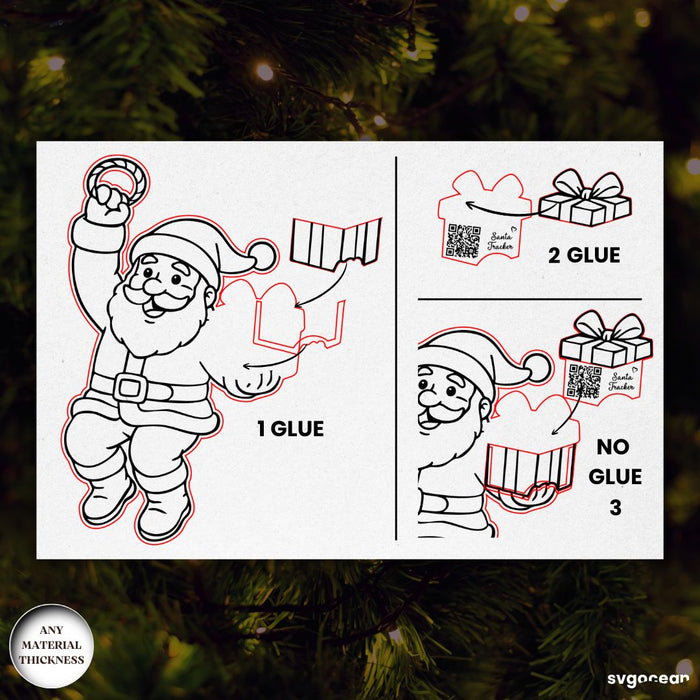 Santa Trackers Ornament Bundle - Svg Ocean
