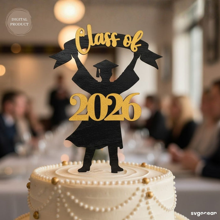 Graduation Cake Toppers SVG Bundle - Svg Ocean