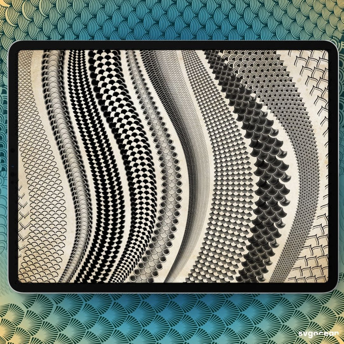 Koi Fish Tattoo Procreate Brushes - Svg Ocean