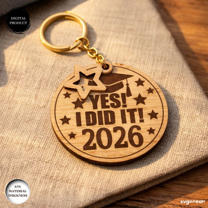 Graduation 2026 Keychain SVG Bundle - Svg Ocean