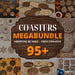Wooden Coasters Laser Cut Megabundle - Svg Ocean