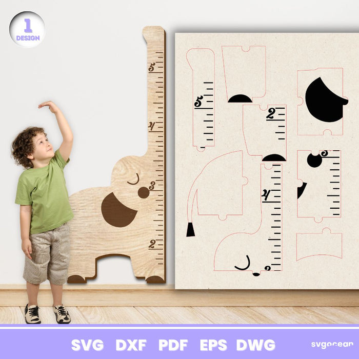 Animals Height Chart Rulers - Svg Ocean — svgocean