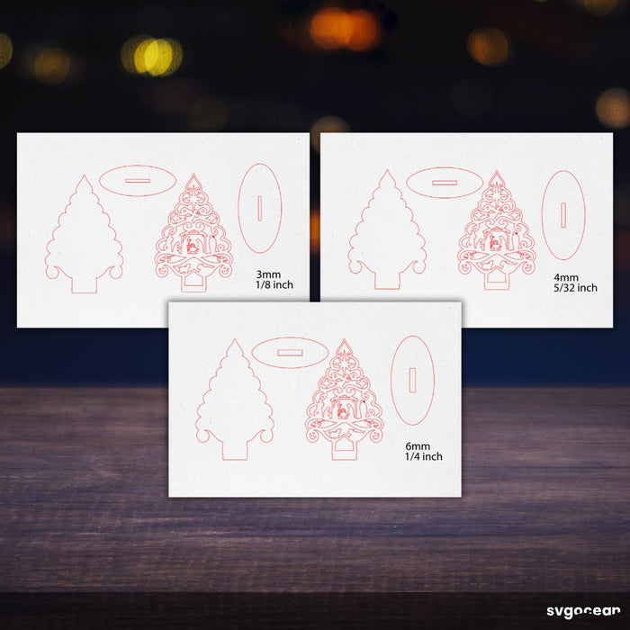 Christmas Tree Stands SVG Bundle - Svg Ocean