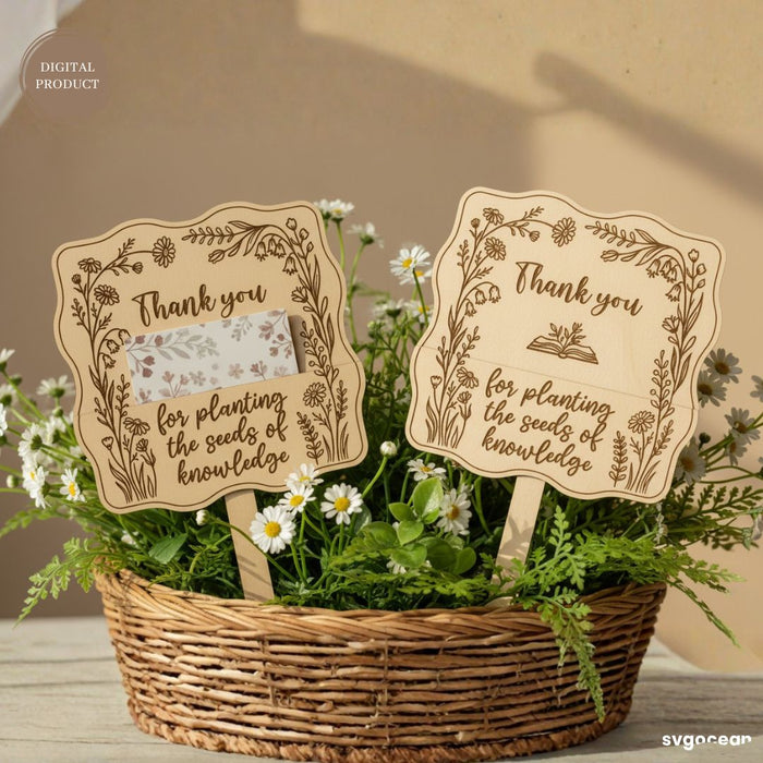 Teacher Gift Card Holder SVG Bundle - Svg Ocean
