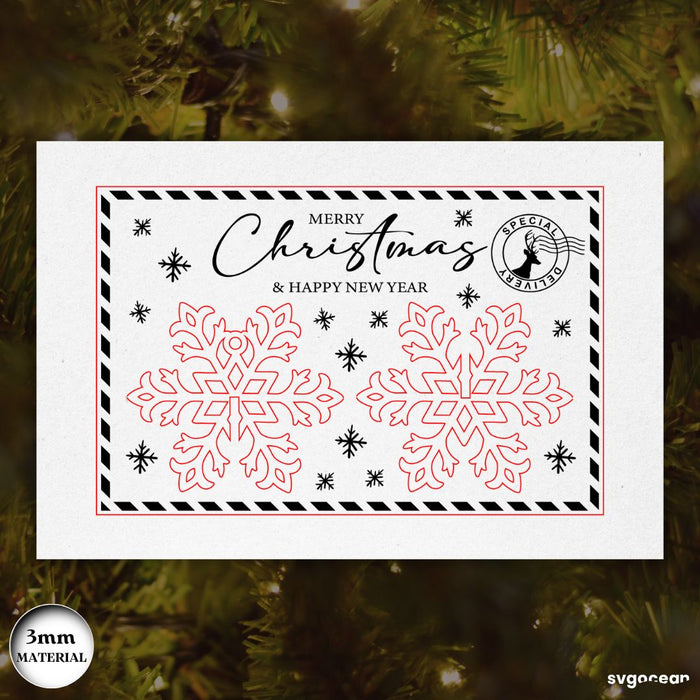 3D Christmas Cards Ornament SVG Bundle - Svg Ocean