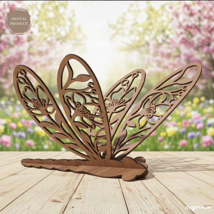 3D Dragonflies Laser Cut Bundle - Svg  Ocean