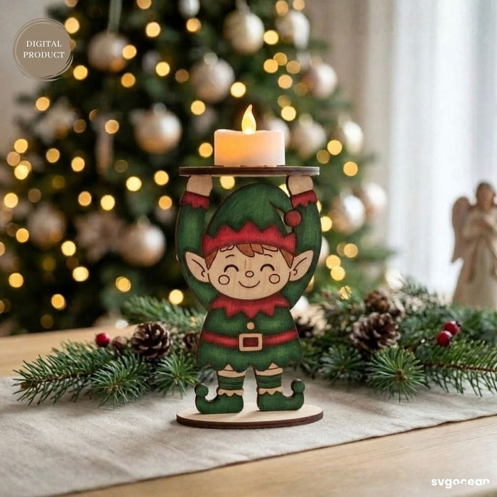 Christmas Character Candle Holders SVG Bundle - Svg Ocean
