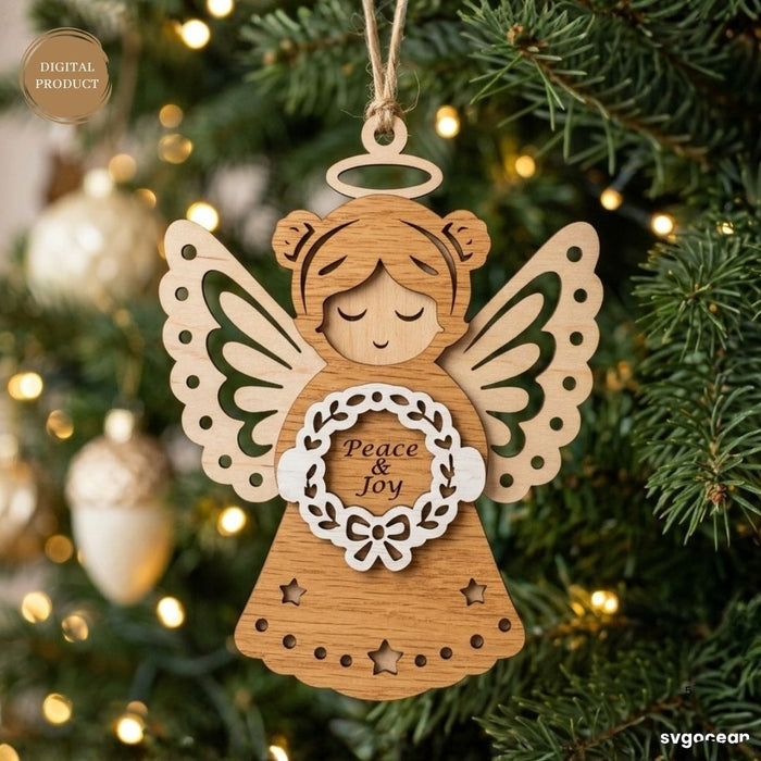 Nativity Angel Ornaments SVG Bundle - Svg Ocean