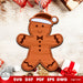 Gingerbread Man Christmas Ornaments - Svg Ocean