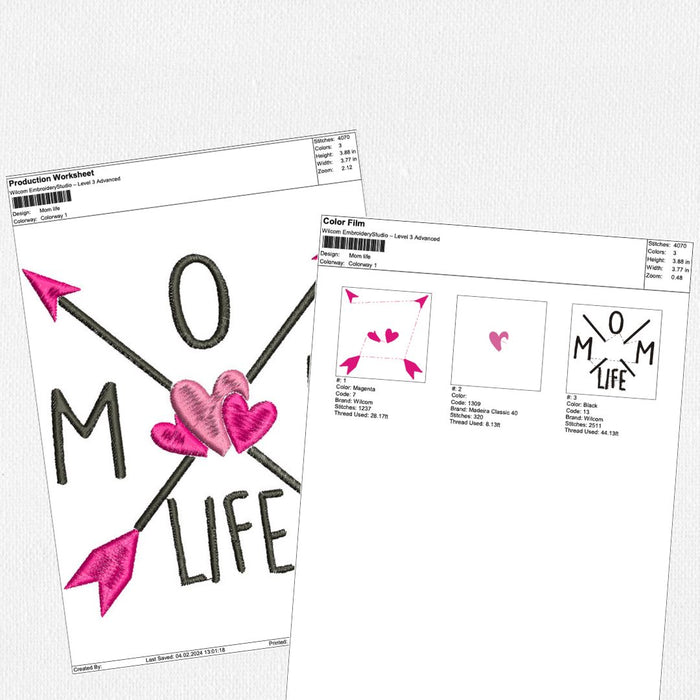 Mom Life for Machine Embroidery - Svg Ocean