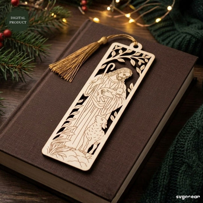 Wooden Jesus Bookmarks SVG Bundle - Svg Ocean