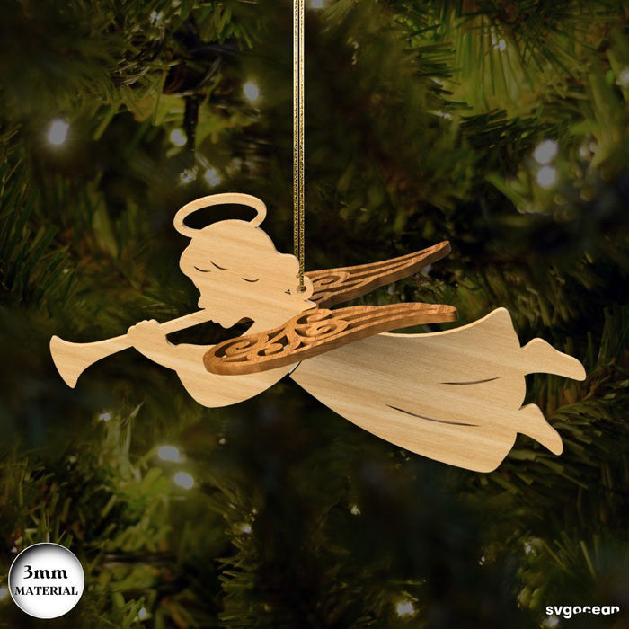 3D Christmas Angels Ornament Bundle - Svg Ocean