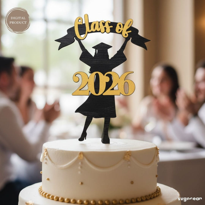 Graduation Cake Toppers SVG Bundle - Svg Ocean