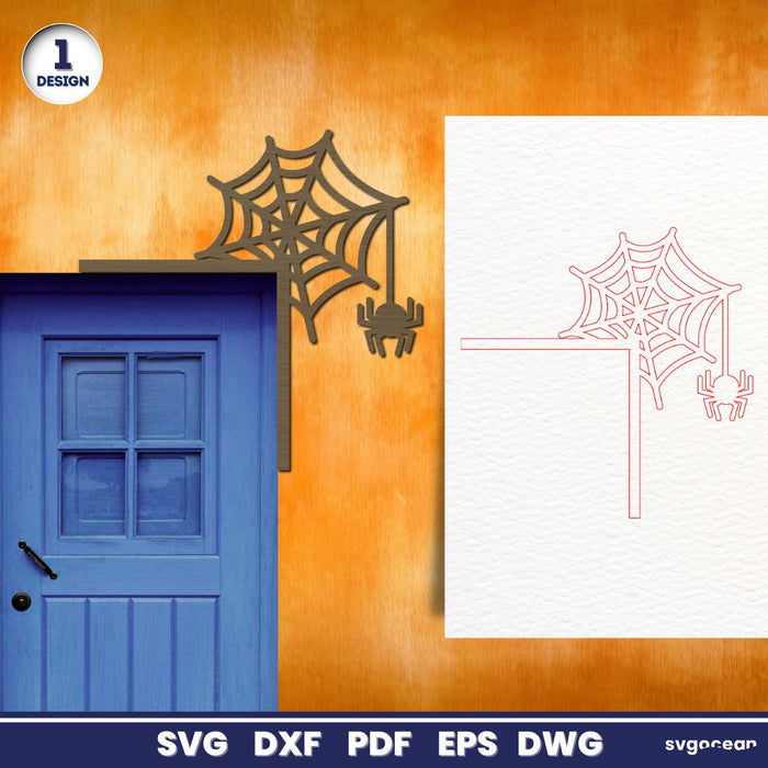 Halloween Door Corners Laser Cut - Svg Ocean