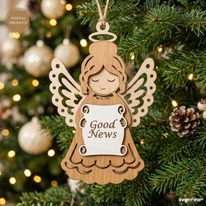 Nativity Angel Ornaments SVG Bundle - Svg Ocean