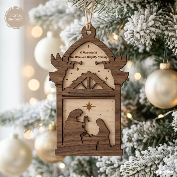 Nativity Silhouette Ornament SVG Bundle - Svg Ocean