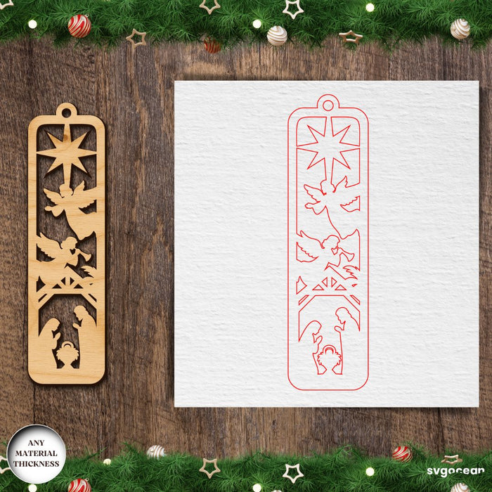 Nativity Bookmarks Laser Cut Bundle - Svg Ocean