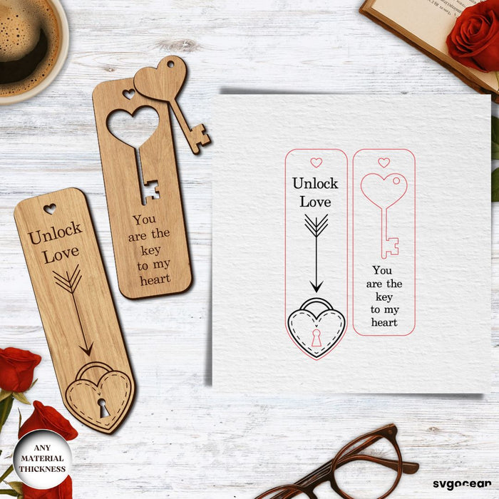Valentine's Day Couple Bookmarks SVG Bundle - Svg Ocean