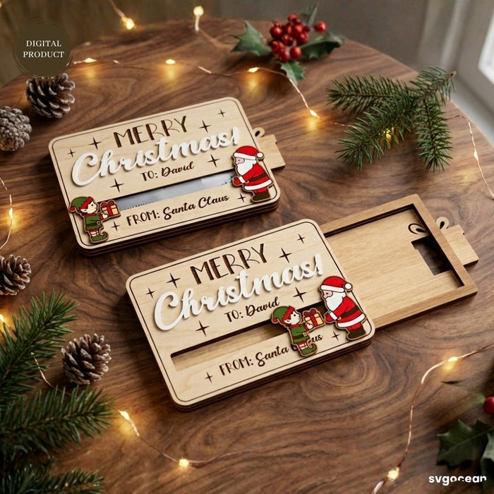 Christmas Card Holder SVG Bundle - Svg Ocean