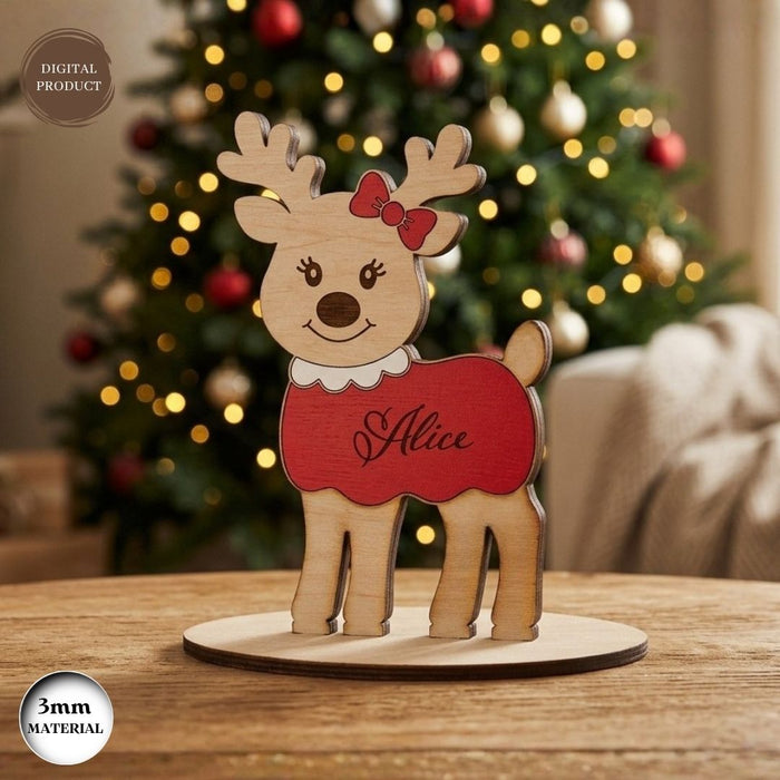 Christmas Reindeer Family SVG Bundle - Svg Ocean
