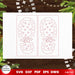 Santa Claus Footprint Stencil Laser Cut - Svg Ocean