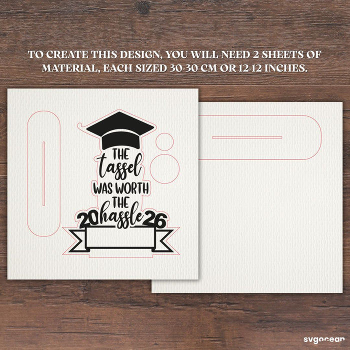 Graduation Tassel Holders Laser Cut - Svg Ocean