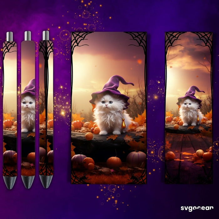 Halloween Cats Pen Wrap Bundle - Svg Ocean