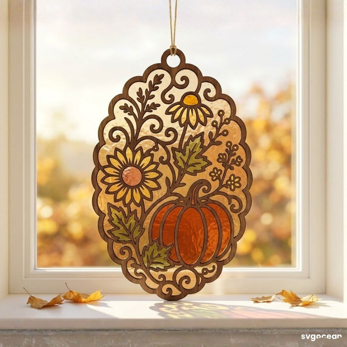 Fall Suncatcher Laser Cut Bundle - Svg Ocean