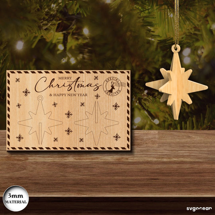 3D Christmas Cards Ornament SVG Bundle - Svg Ocean