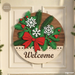 Christmas Welcome Door Hanger SVG Bundle - Svg Ocean