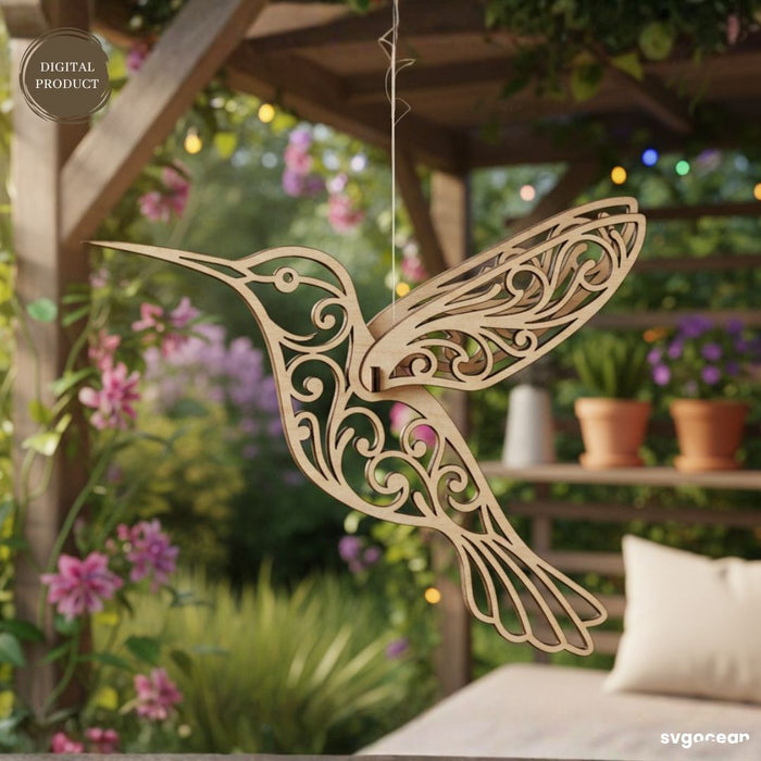 3D Hanging Birds Ornament SVG Bundle - Svg Ocean