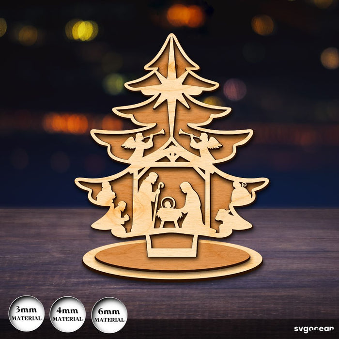 Christmas Tree Stands SVG Bundle - Svg Ocean
