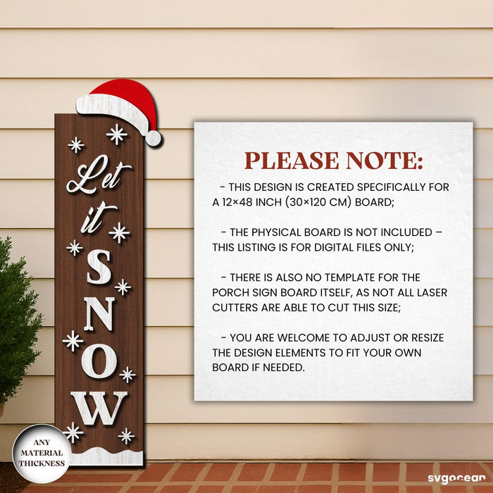 Christmas Porch Sign Laser Cut Bundle - Svg Ocean