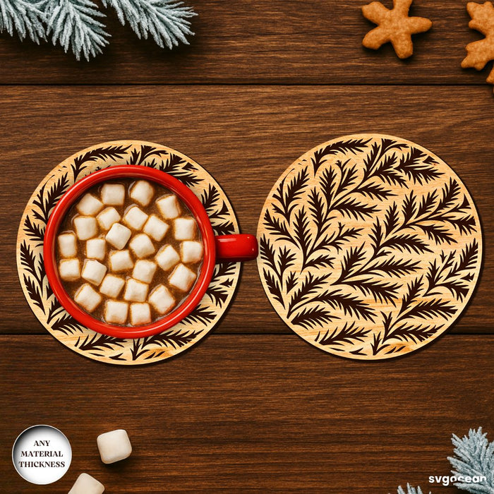 Frost Pattern Coffee Coasters SVG Bundle - Svg Ocean