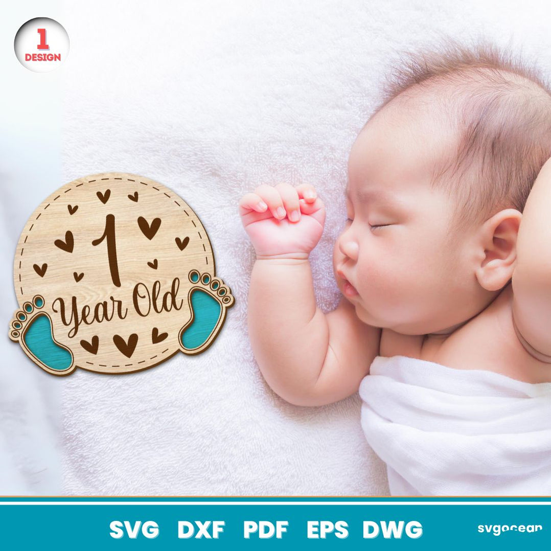 Baby Milestone Cards Laser Cut Bundle - Svg Ocean — svgocean