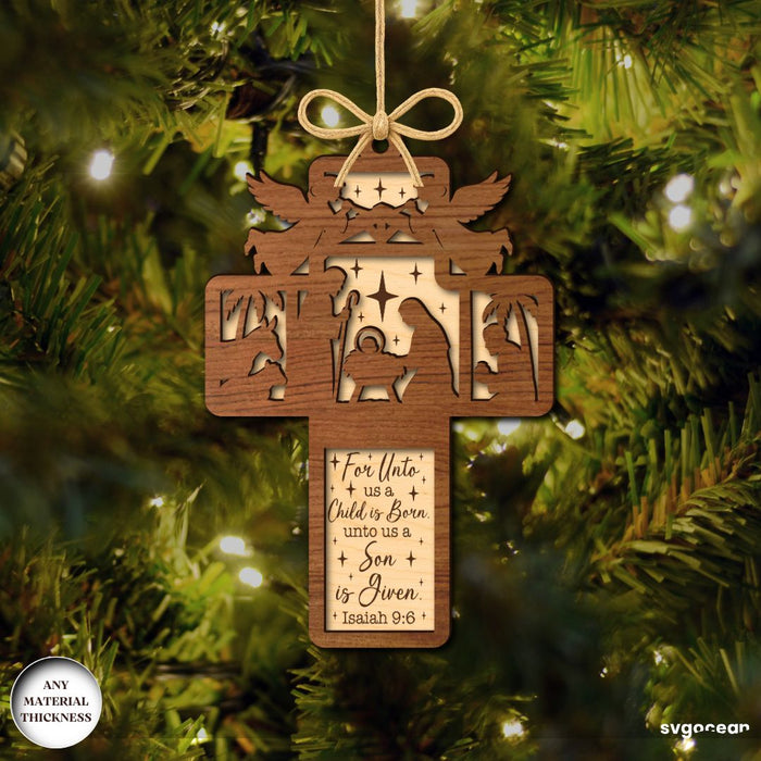 Nativity Scene Ornament Bundle - Svg Ocean