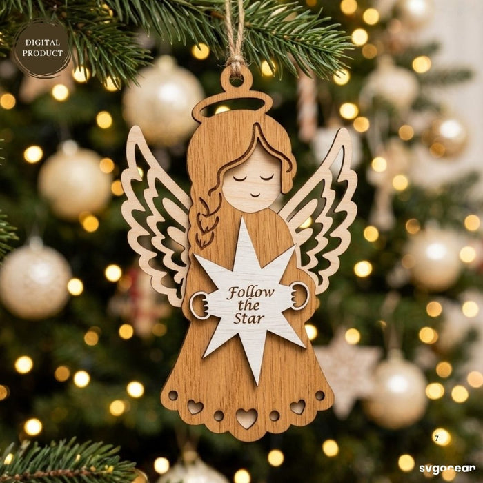Nativity Angel Ornaments SVG Bundle - Svg Ocean