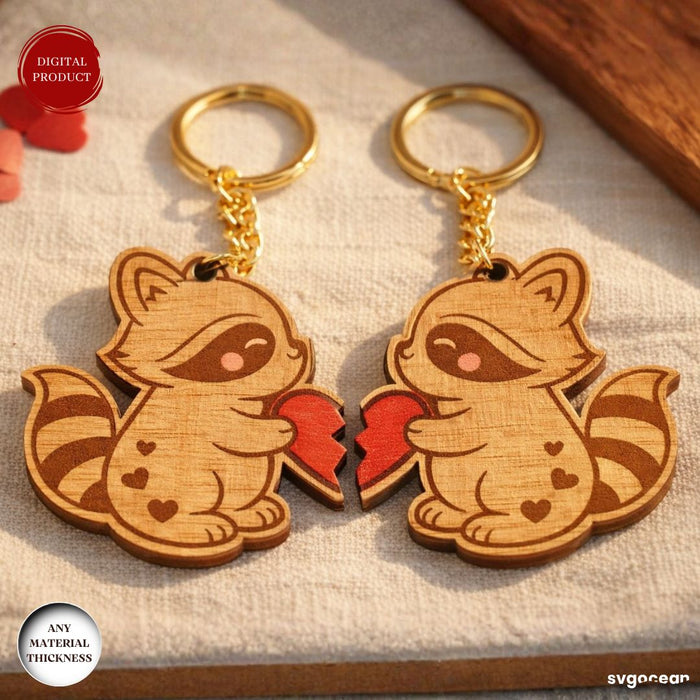 Animals Couple Keychain SVG Bundle - Svg Ocean
