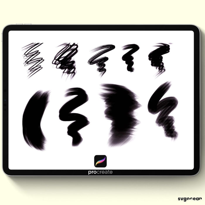 Procreate Hair Brushes - Svg Ocean