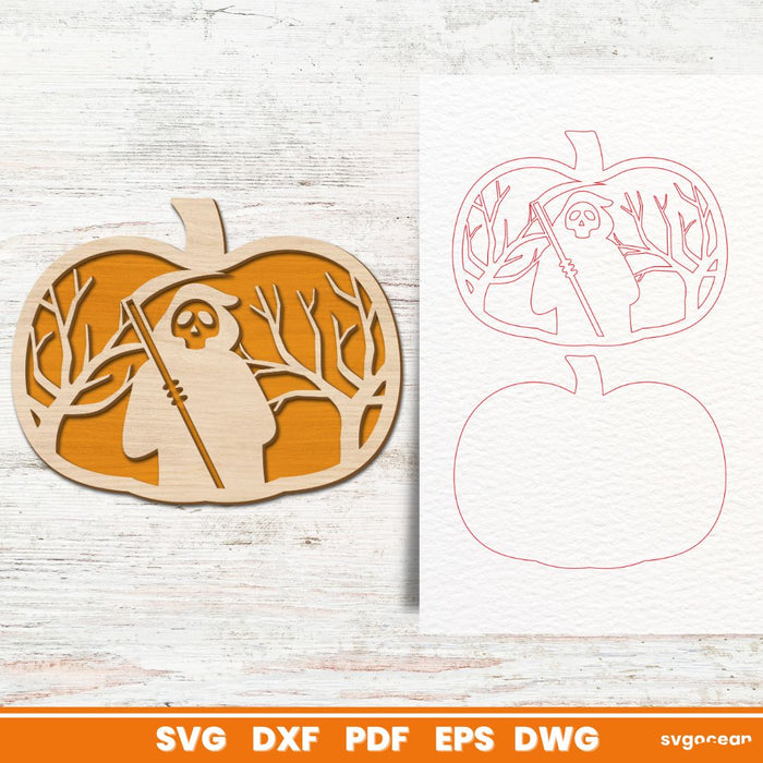 Halloween Pumpkins Laser Cut Bundle - Svg Ocean