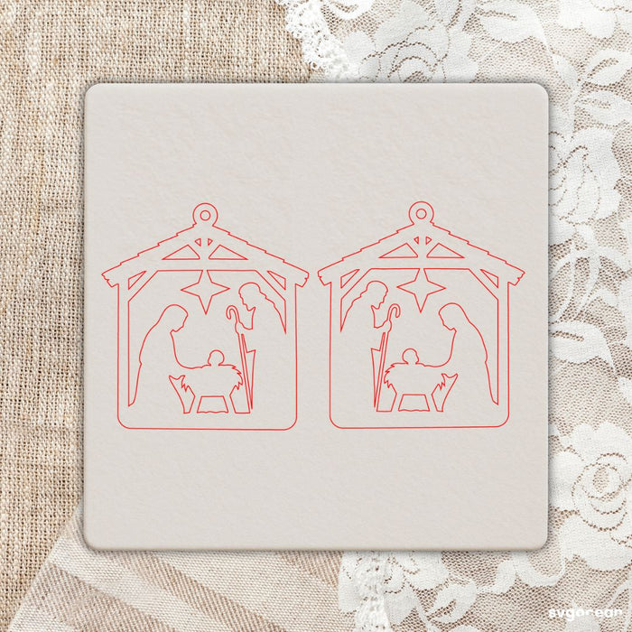 Nativity Scene Earrings Bundle - Svg Ocean