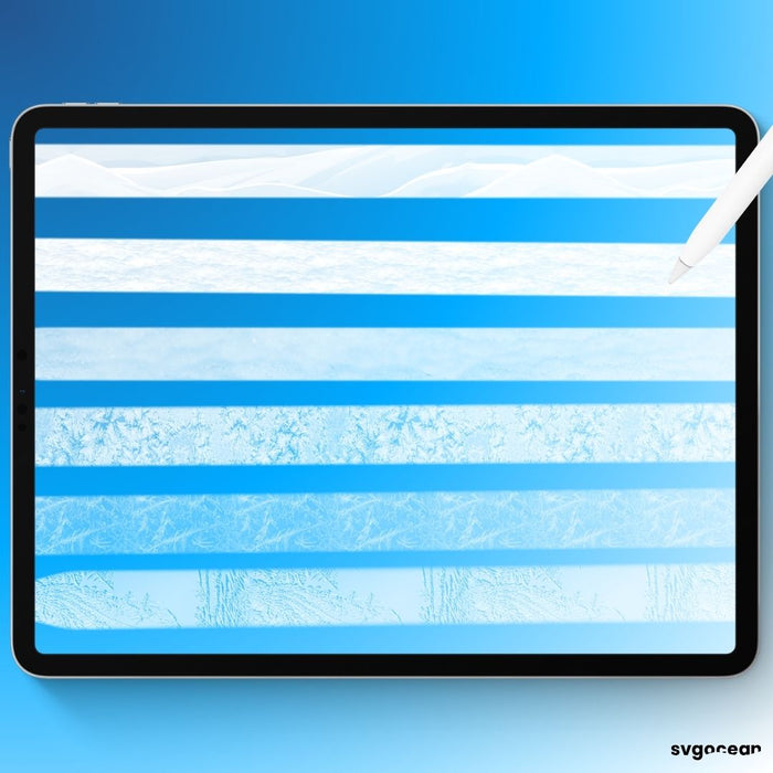 Snow and Ice Procreate Brushes - Svg Ocean