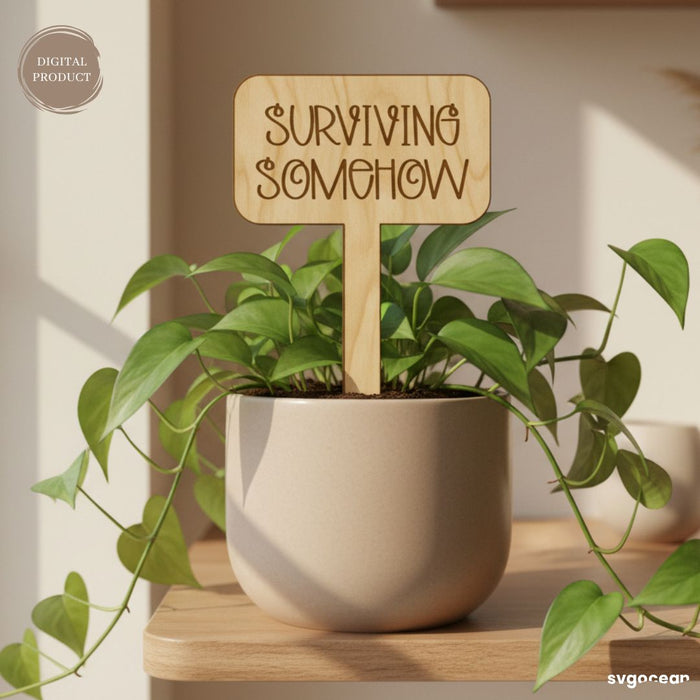 Wooden Plant Tags SVG Bundle - Svg Ocean
